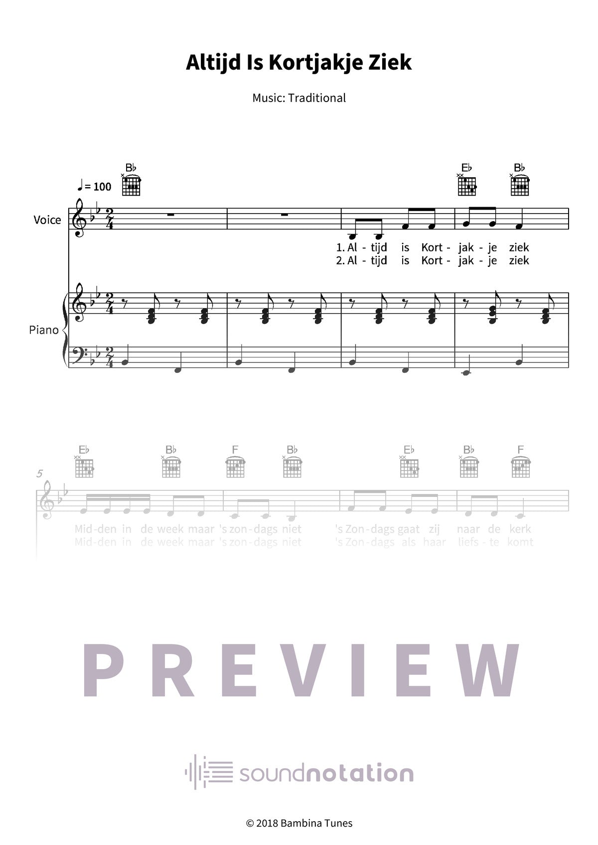 Altijd Is Kortjakje Ziek - Preview Page 1
