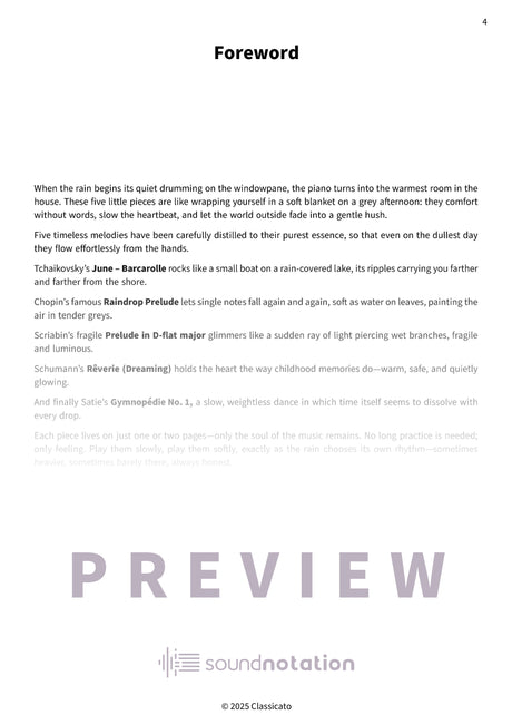 Raindrops at the Piano - Preview Page 1