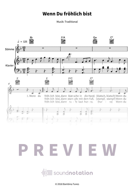 Wenn Du fröhlich bist - Preview Page 1