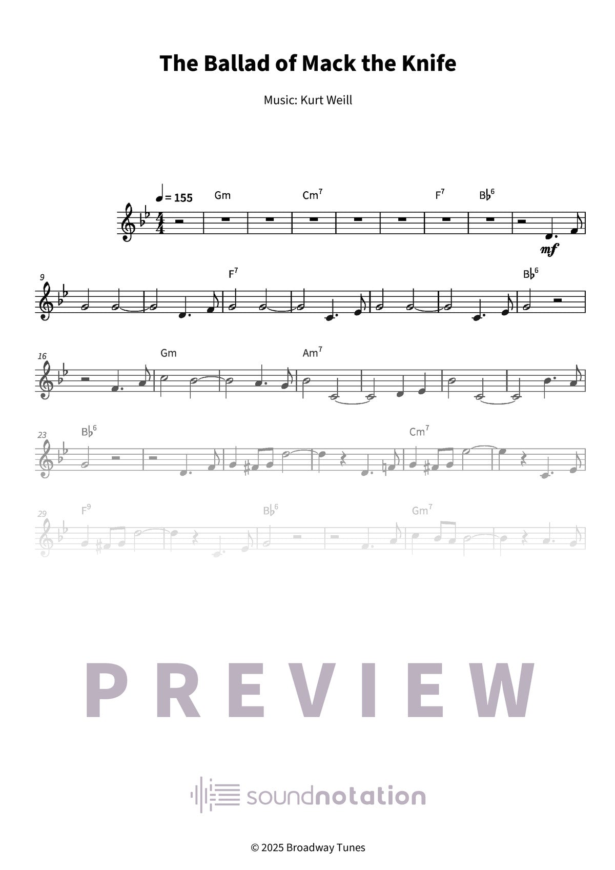 The Ballad of Mack the Knife - Preview Page 1