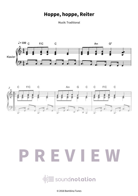 Hoppe, hoppe, Reiter - Preview Page 1