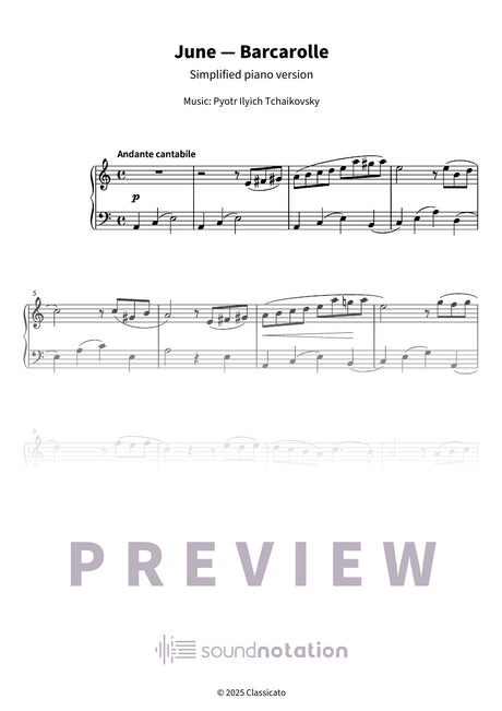 June — Barcarolle - Preview Page 1