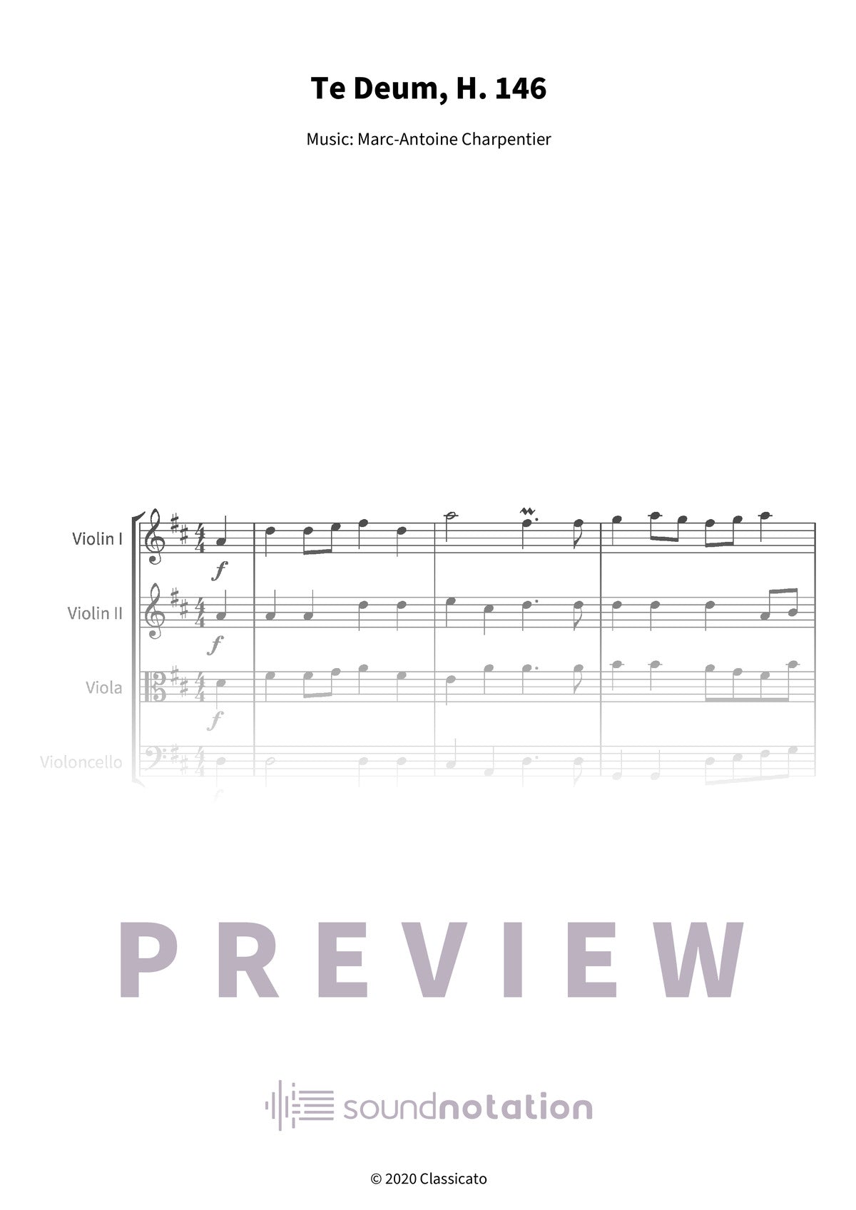 Te Deum - Preview Page 1