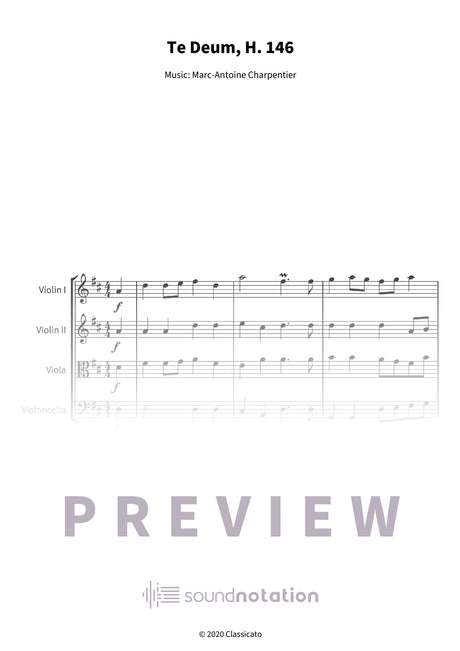 Te Deum - Preview Page 1