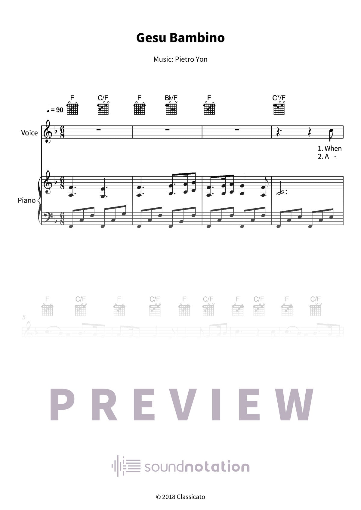 Gesu Bambino - Preview Page 1