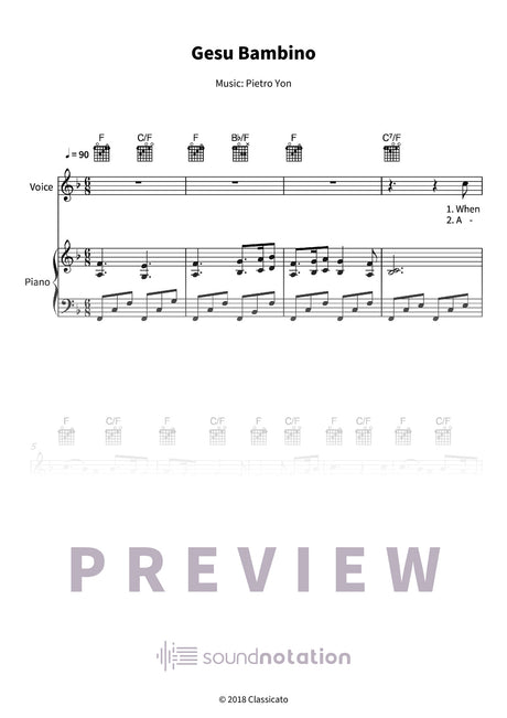 Gesu Bambino - Preview Page 1