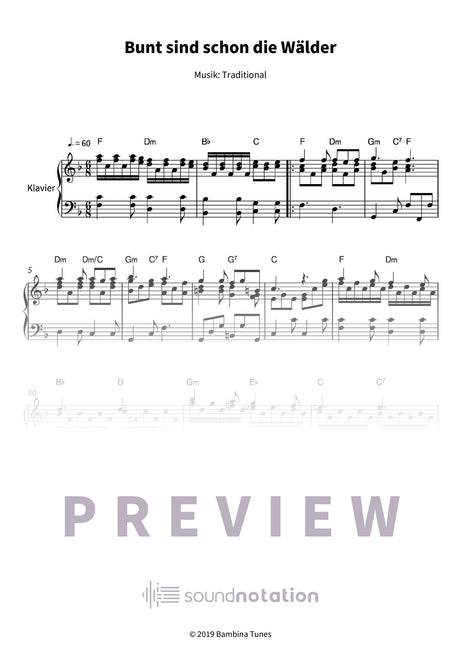 Bunt sind schon die Wälder - Preview Page 1