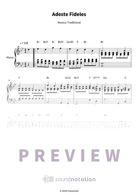 Adeste Fideles - Preview Page 1