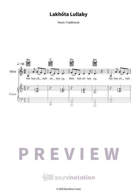 Lakhóta Lullaby - Preview Page 1