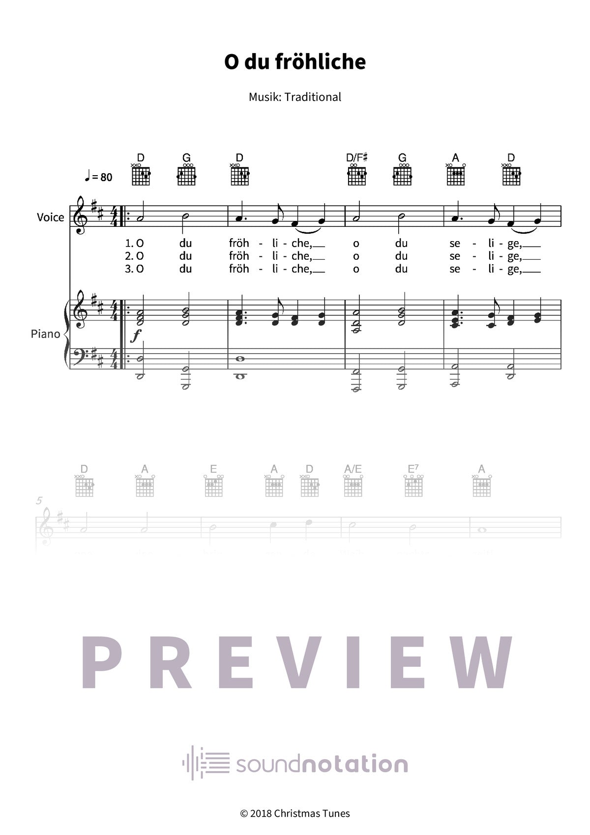 O du fröhliche - Preview Page 1