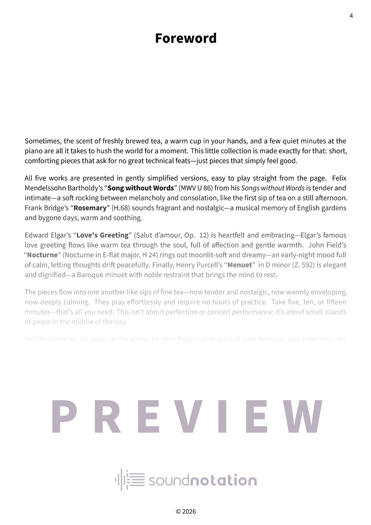 Piano Tea Break - Preview Page 1