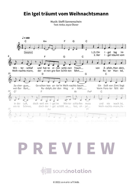 Ein Igel träumt vom Weihnachtsmann - Preview Page 1
