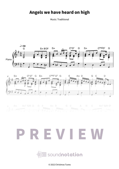 Angels we have heard on high - Preview Page 1