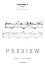 Sinfonia Nr. 5 - Preview Page 1