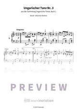Ungarischer Tanz Nr. 3 - Preview Page 1