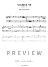 Menuett in G-Moll - Preview Page 1