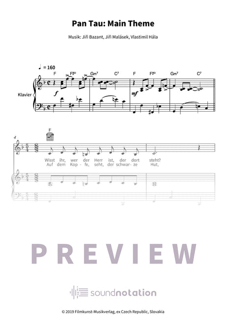 Pan Tau: Main Theme - Preview Page 1
