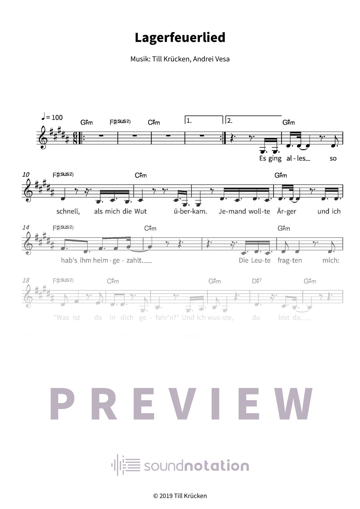 Lagerfeuerlied - Preview Page 1