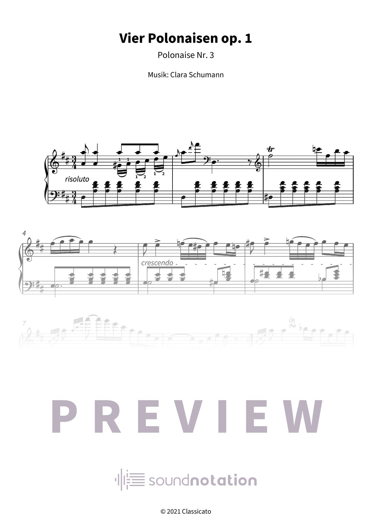 Vier Polonaisen op. 1 - Preview Page 1