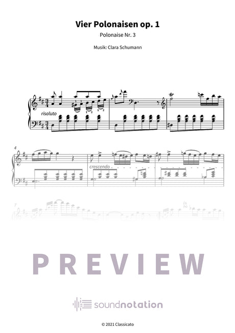 Vier Polonaisen op. 1 - Preview Page 1
