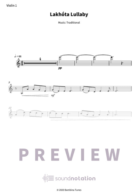Lakhóta Lullaby - Preview Page 1