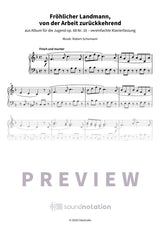 Fröhlicher Landmann, von der Arbeit zurückkehrend - Preview Page 1