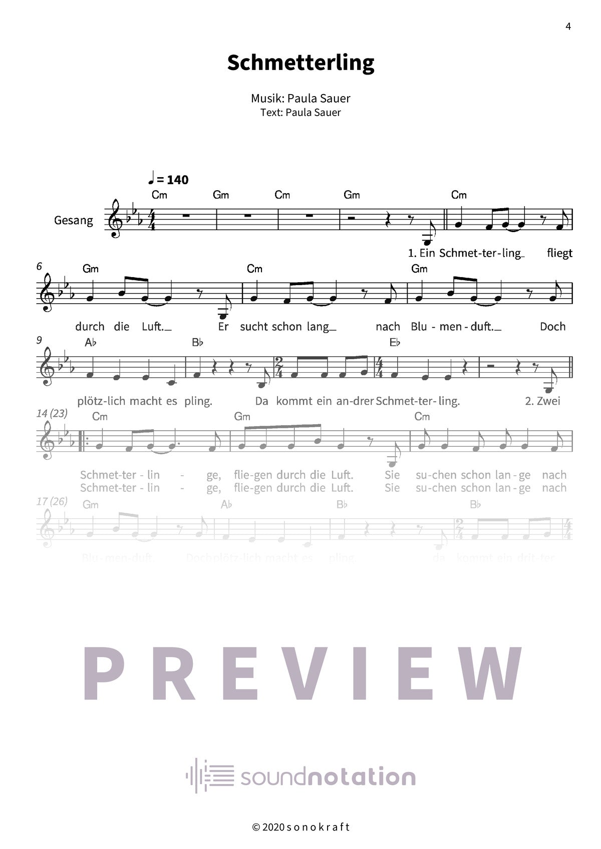 Schmetterling - Preview Page 1