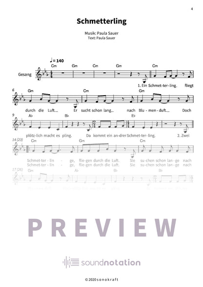 Schmetterling - Preview Page 1