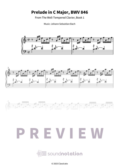 Prelude in C Major - Preview Page 1