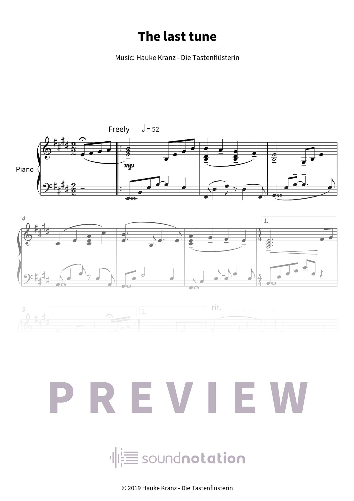 The last tune - Preview Page 1
