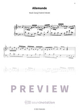 Suite Nr. 4 d-Moll HWV 437 - Preview Page 1