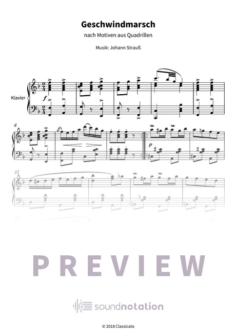 Geschwindmarsch - Preview Page 1