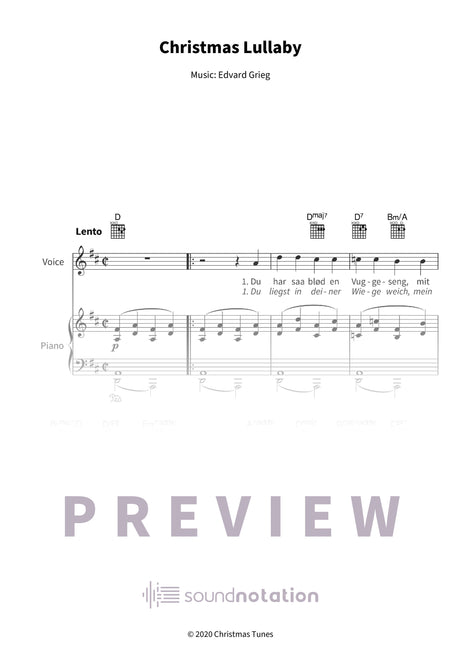 Christmas Lullaby - Preview Page 1