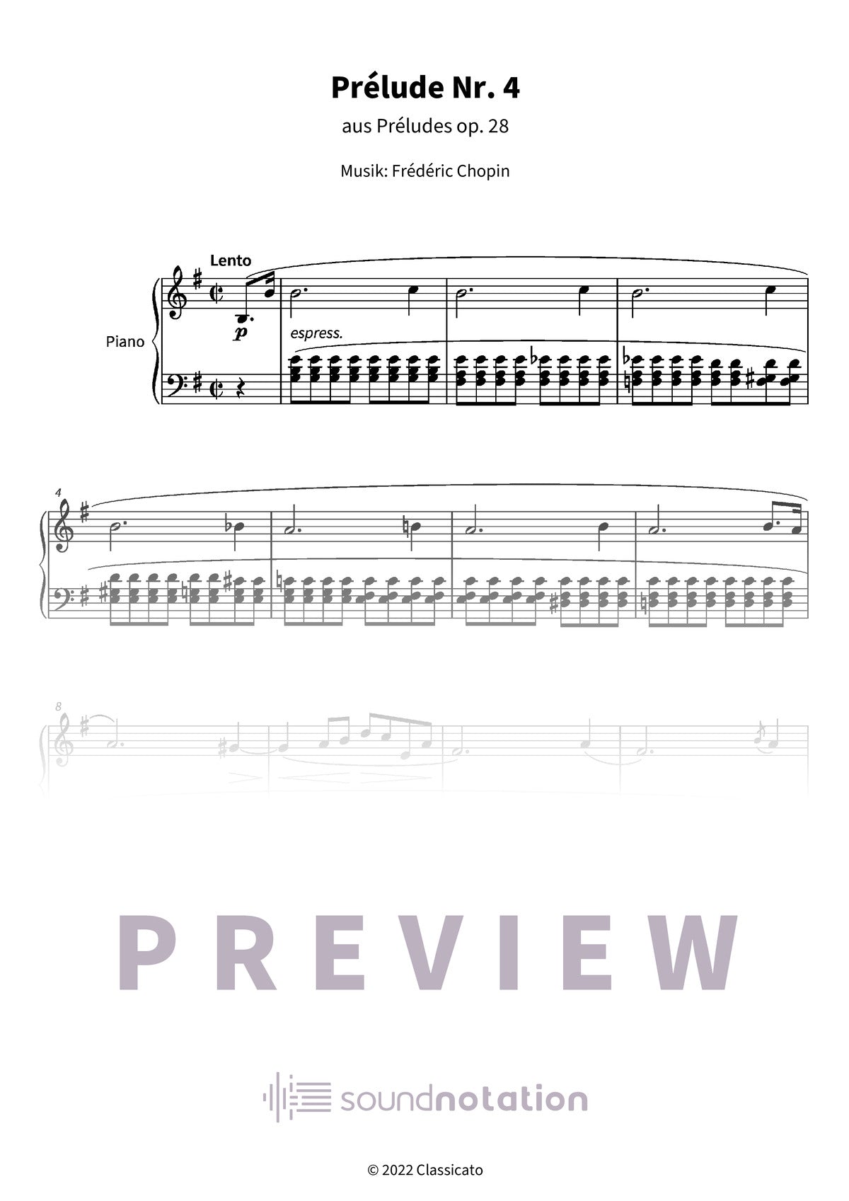 Prélude Nr. 4 - Preview Page 1