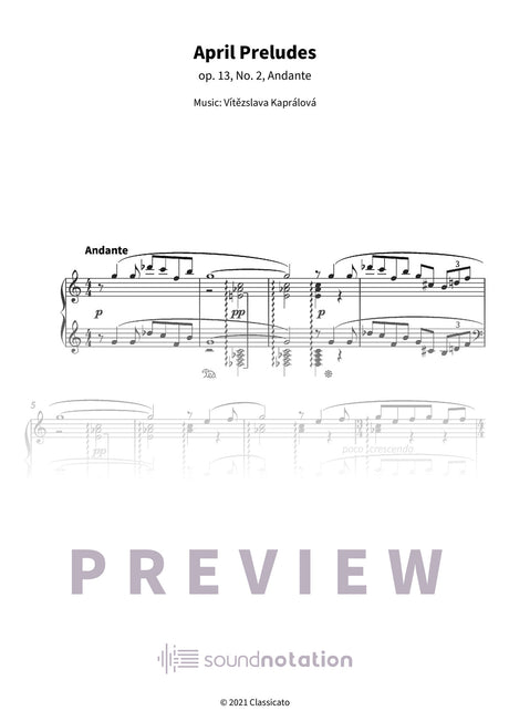April Preludes - Preview Page 1