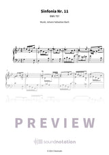 Sinfonia Nr. 11 - Preview Page 1