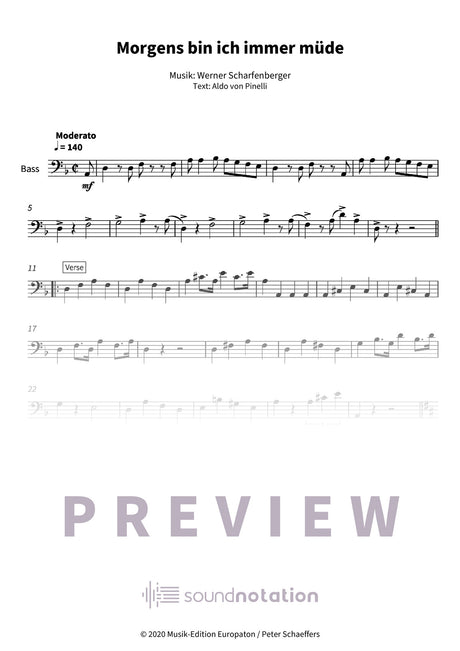 Morgens bin ich immer müde - Preview Page 1