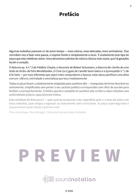 Sons suaves no saxofone alto - Preview Page 1