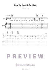 Here We Come A-Caroling - Preview Page 1