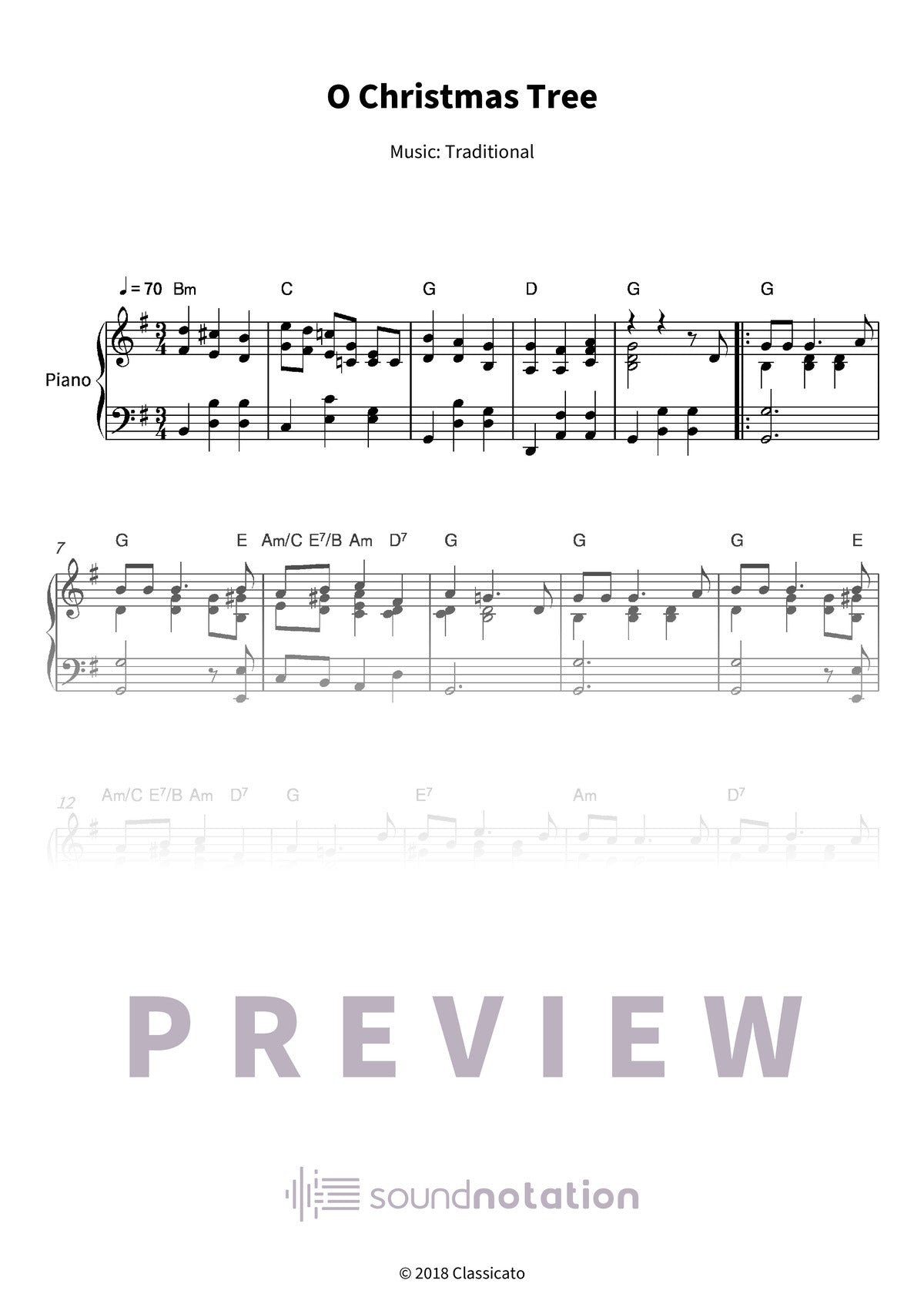 O Christmas Tree - Preview Page 1