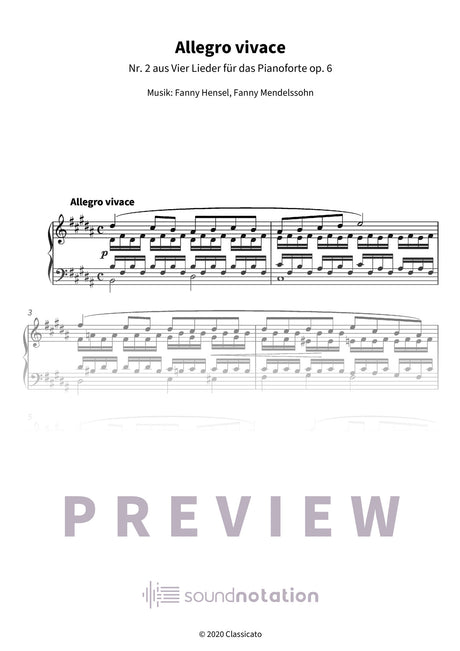Allegro vivace - Preview Page 1