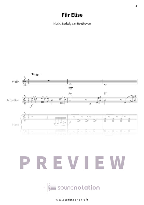 Für Elise - Preview Page 1