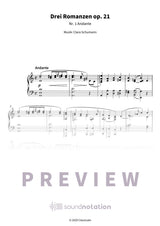 Drei Romanzen op. 21 - Preview Page 1