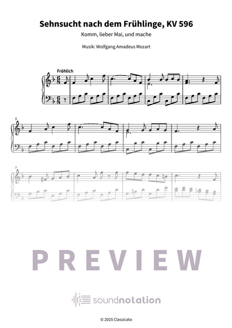 Sehnsucht nach dem Frühlinge - Preview Page 1
