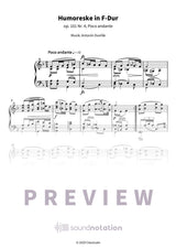 Humoreske in F-Dur - Preview Page 1