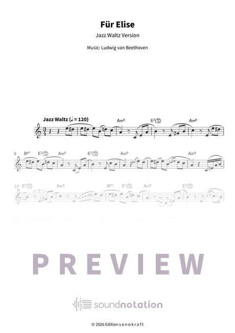 Für Elise - Preview Page 1