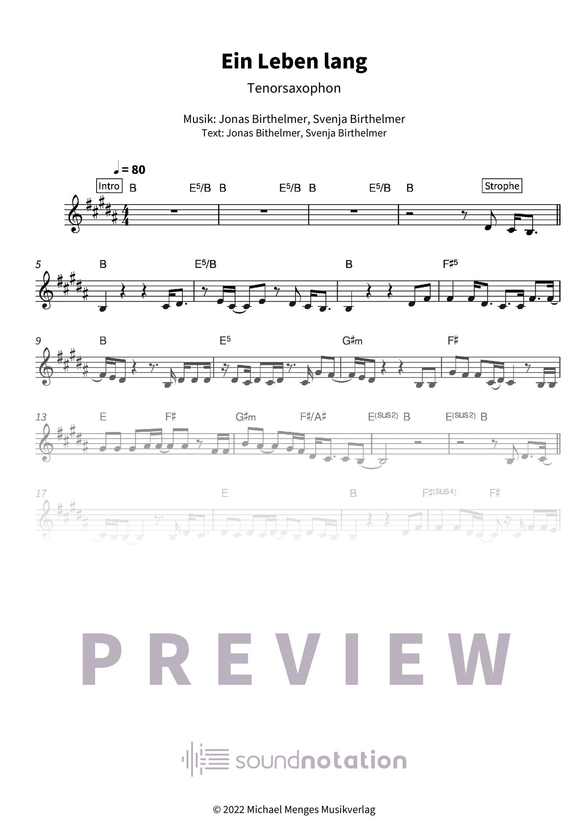 Ein Leben lang - Preview Page 1