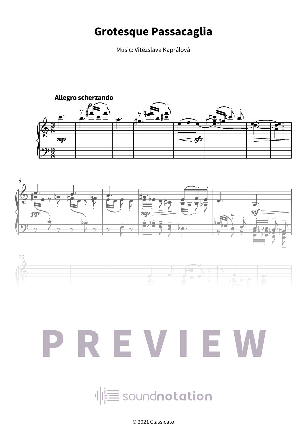 Grotesque Passacaglia - Preview Page 1