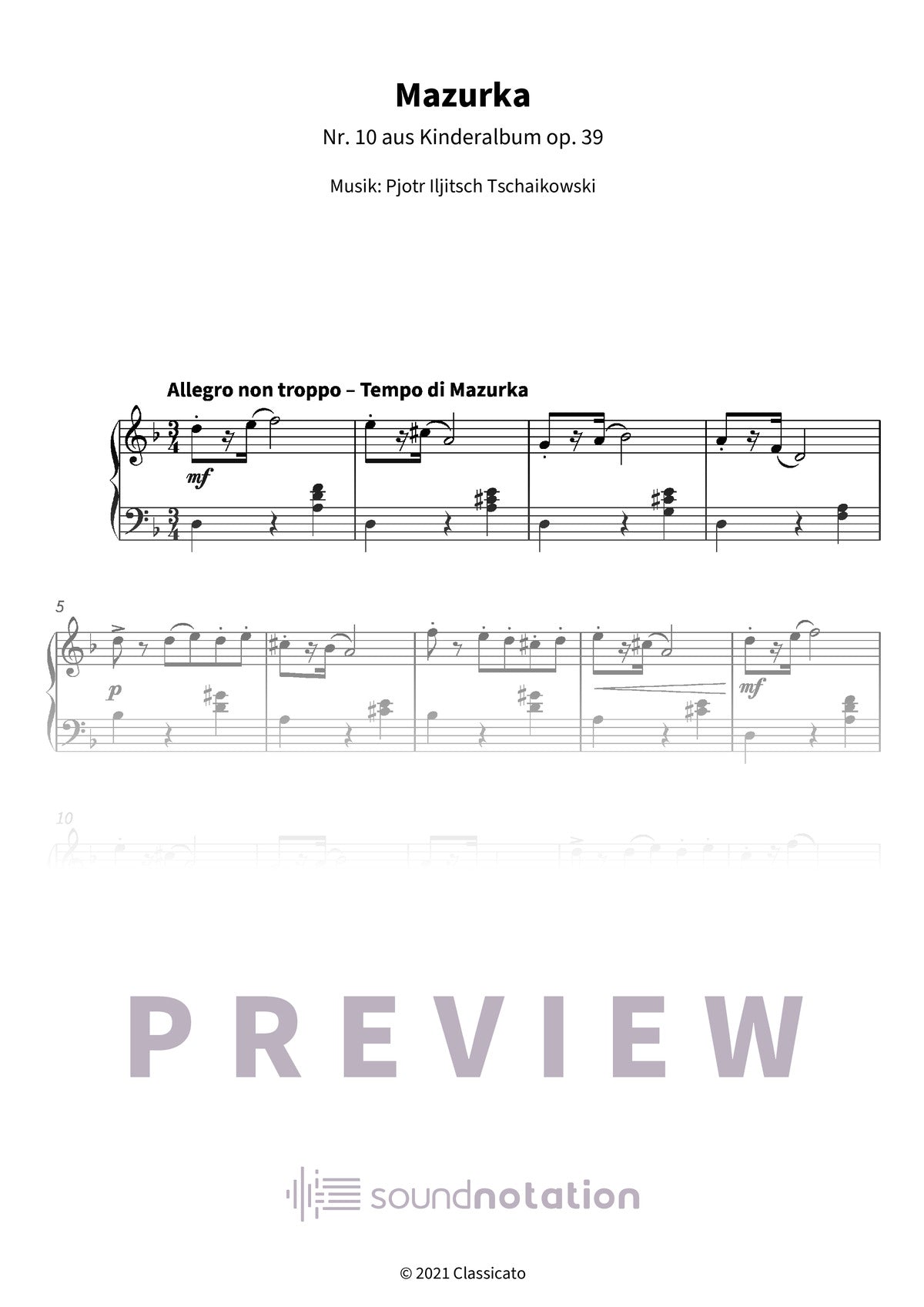 Mazurka - Preview Page 1
