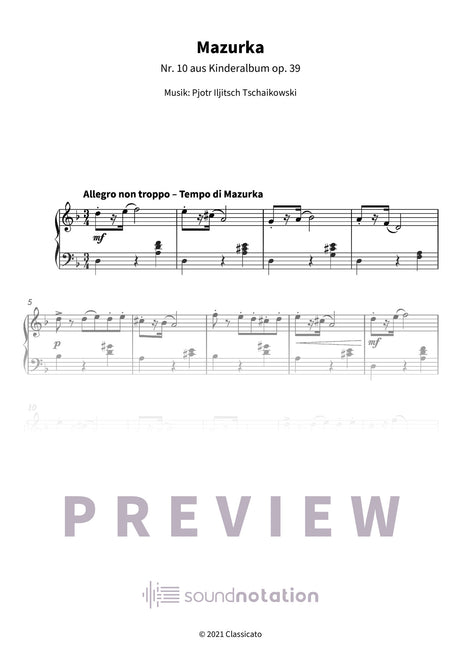 Mazurka - Preview Page 1
